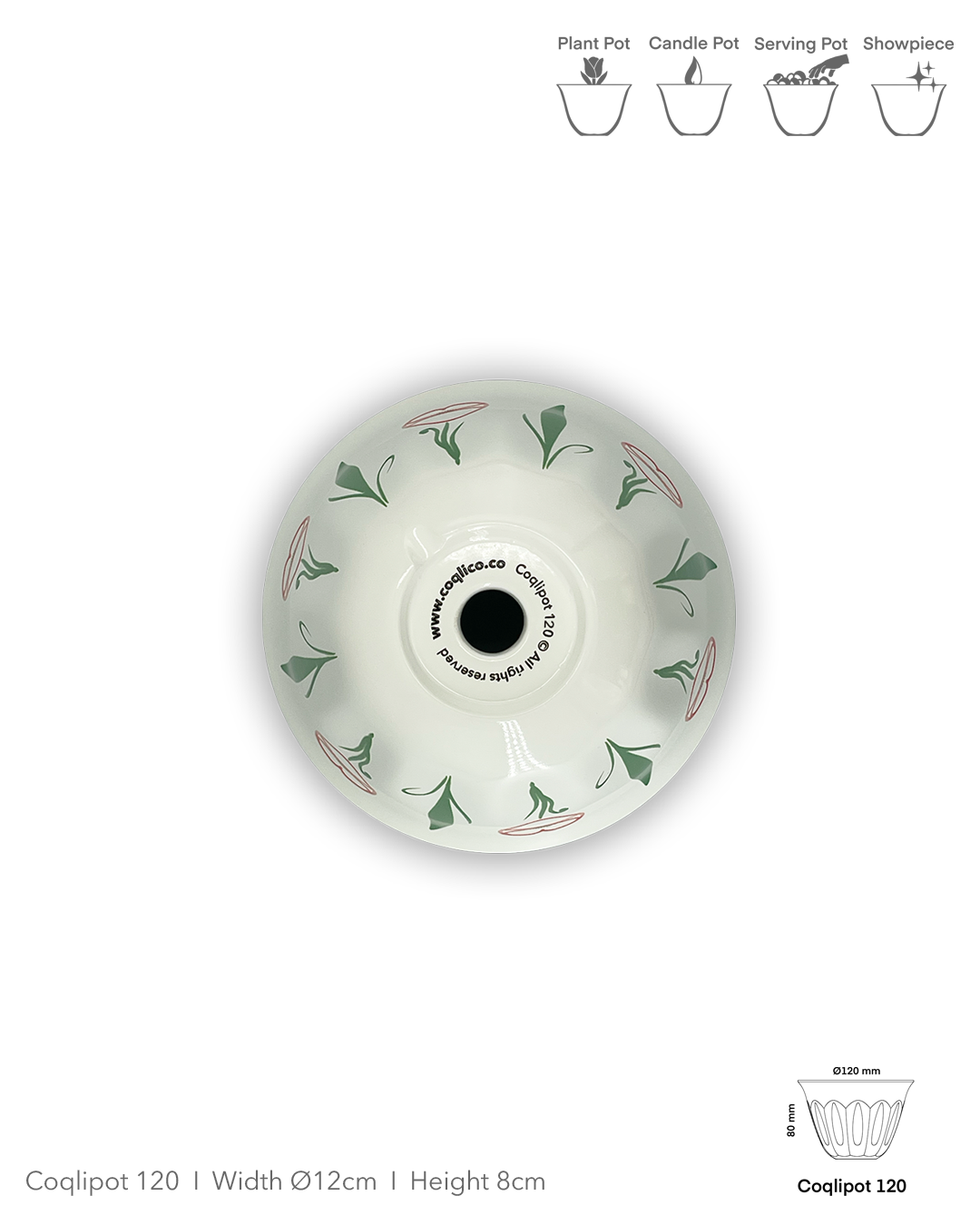 Coqlipot© 120 - Poppy - Red Outline