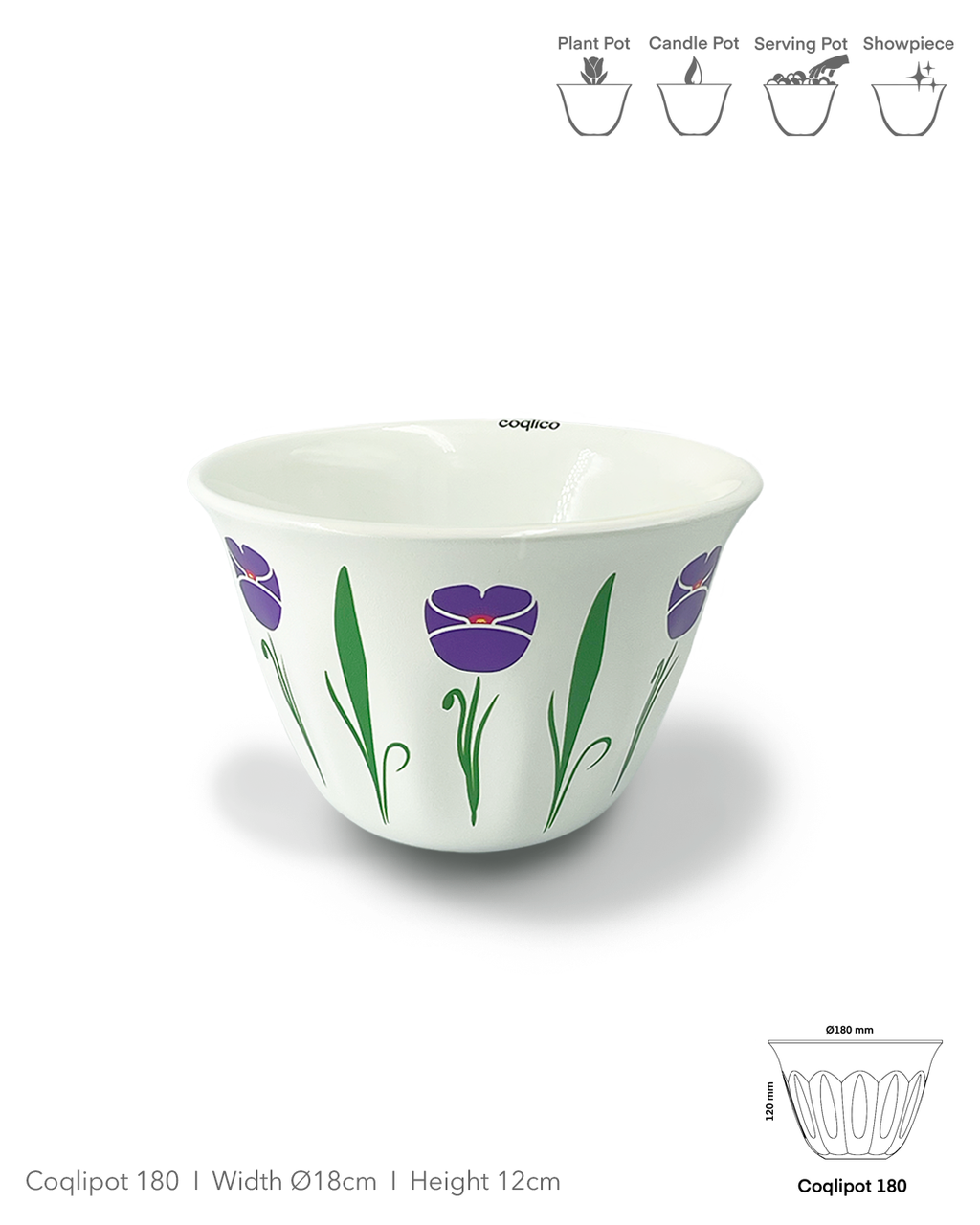 Coqlipot© 180 — Lebanese Poppy Purple (Made-To-Order)