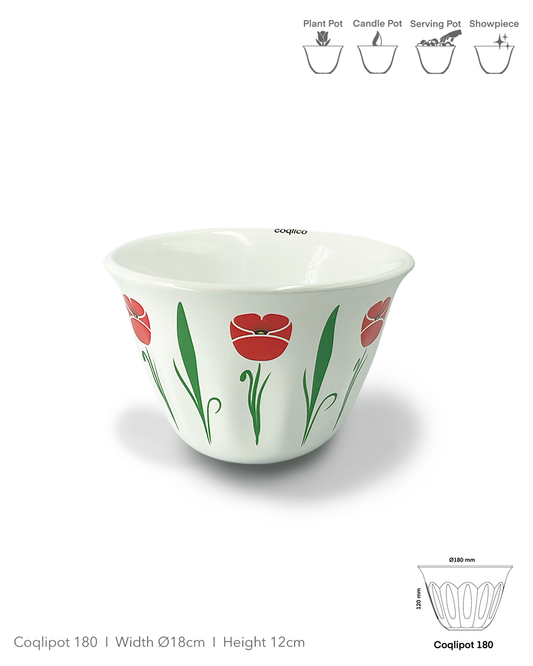 Coqlipot© 180 - Poppy  - Red
