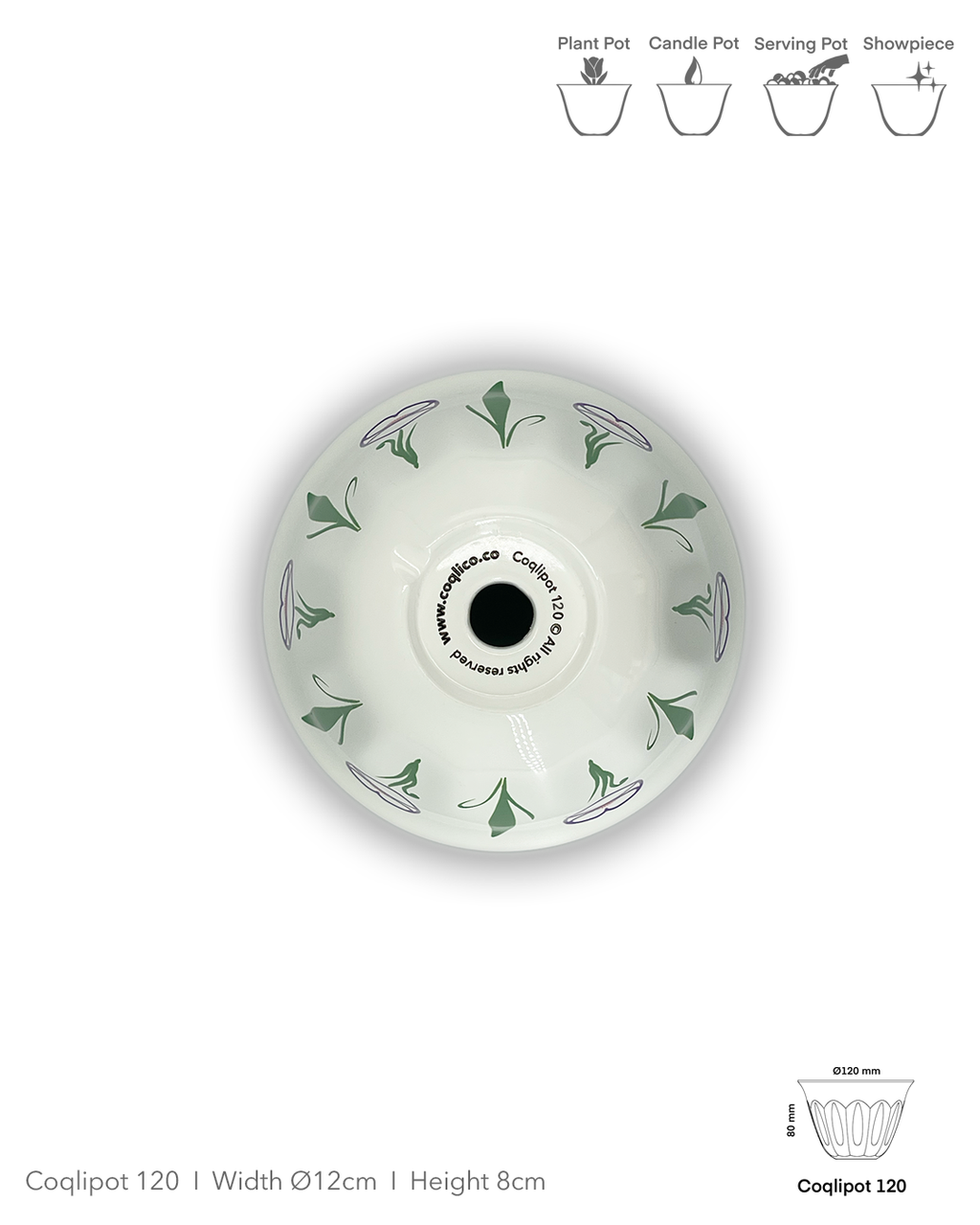Coqlipot© 120 — Lebanese Poppy Purple Outline (Made-To-Order)