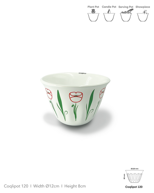 Coqlipot© 120 - Poppy - Red Outline