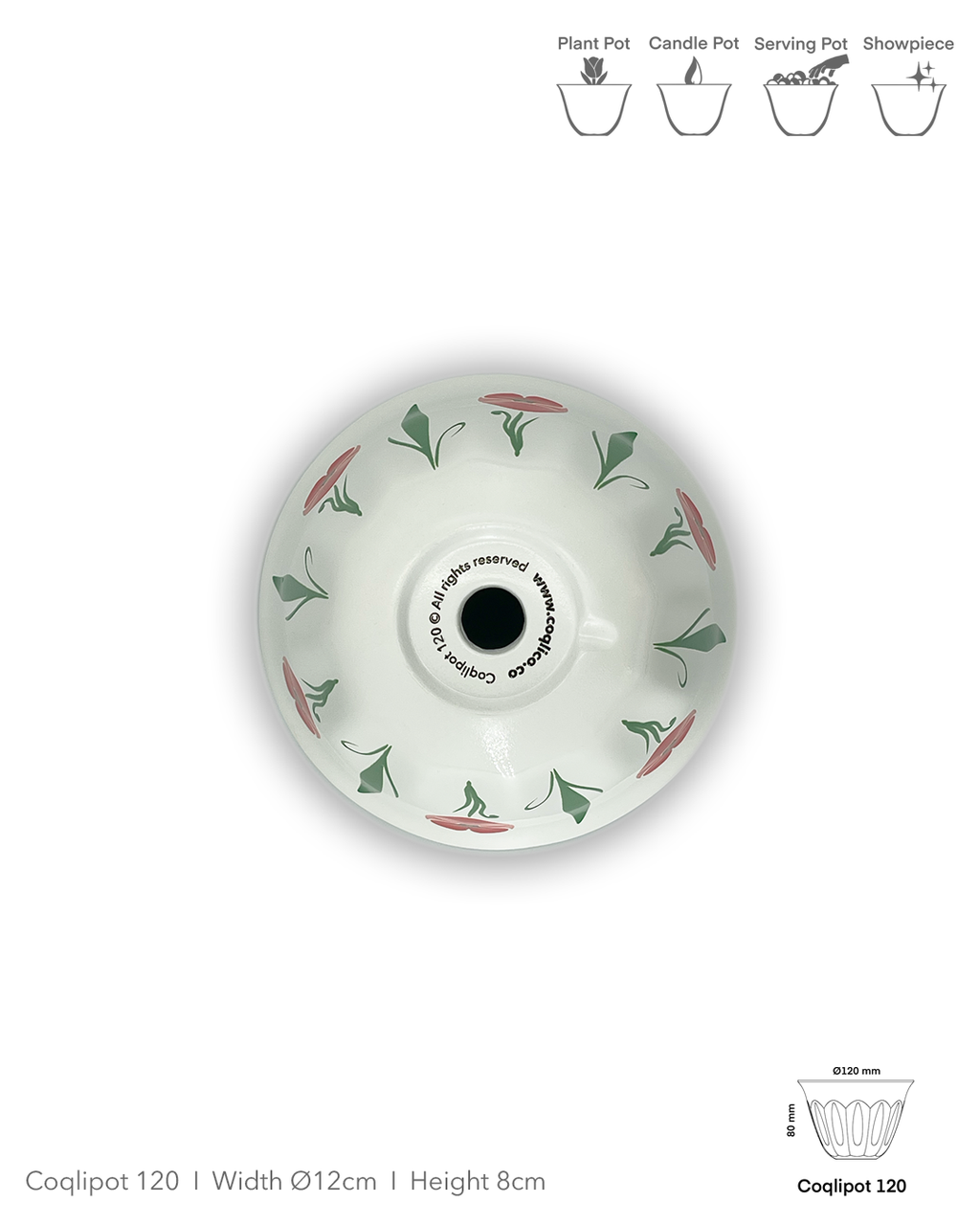 Coqlipot© 120 — Lebanese Poppy Red (Made-To-Order)