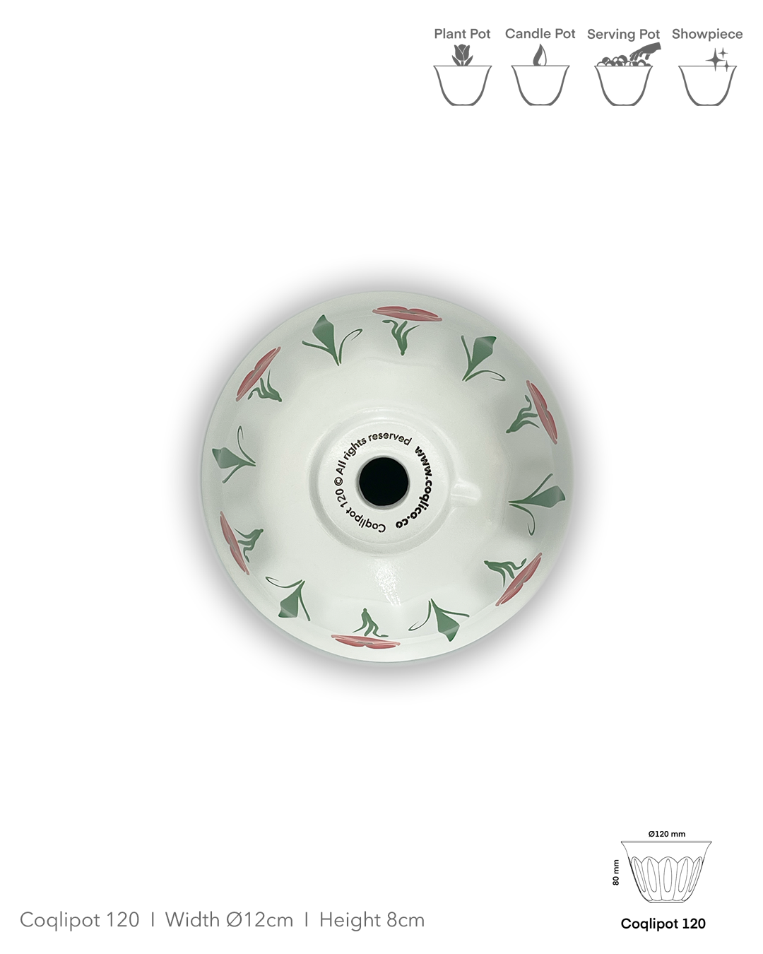 Coqlipot© 120 — Lebanese Poppy Red (Made-To-Order)